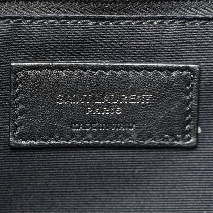 Saint Laurent Crinkled Calfskin Matelasse Monogram Medium Niki Chain Satchel Black 6 of 13