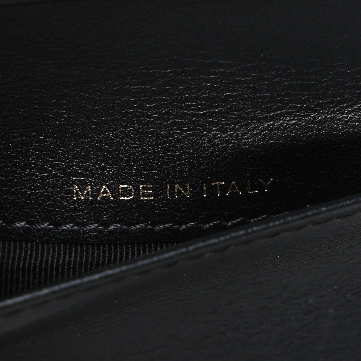 Calfskin Crocodile Embossed Graffiti Reissue Compact Wallet Black Gold