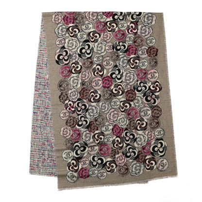 Chanel Cashmere CC Camellia Stole Multicolor 2 of 4