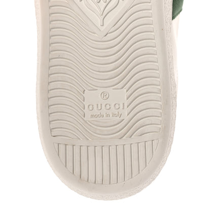 Gucci Calfskin Crocodile Web Mens Ace Sneakers 8 White Green 14 of 16