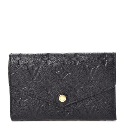 Louis Vuitton Empreinte Compact Curieuse Wallet Black 1 of 9
