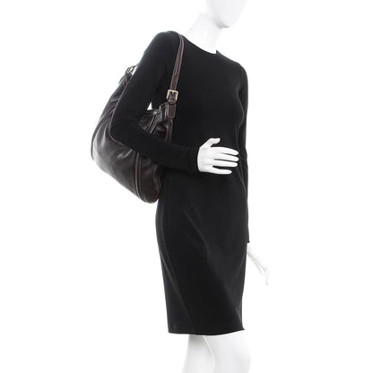 Gucci Calfskin Medium Britt Hobo Dark Brown 2 of 10
