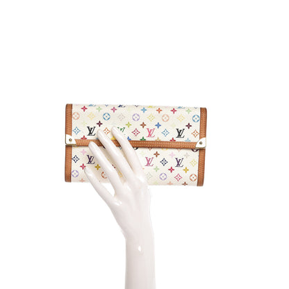 Louis Vuitton Monogram Multicolor Porte Tresor International Wallet White 2 of 13