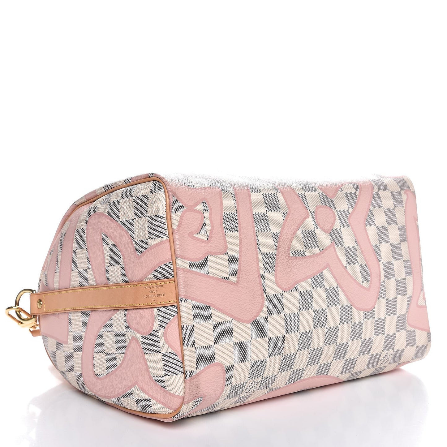 Damier Azur Tahitienne Speedy Bandouliere 30 Rose Ballerine