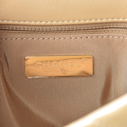 Chanel Lambskin Quilted Medium 19 Flap Dark Beige 6 of 10