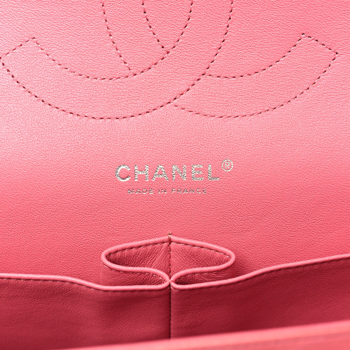 Lambskin Quilted Jumbo Double Flap Pink