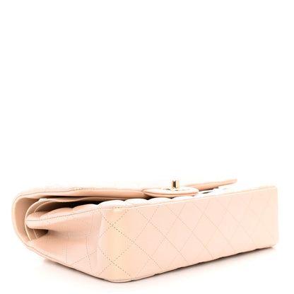 Chanel Iridescent Calfskin Quilted Medium Double Flap Beige 4 of 11