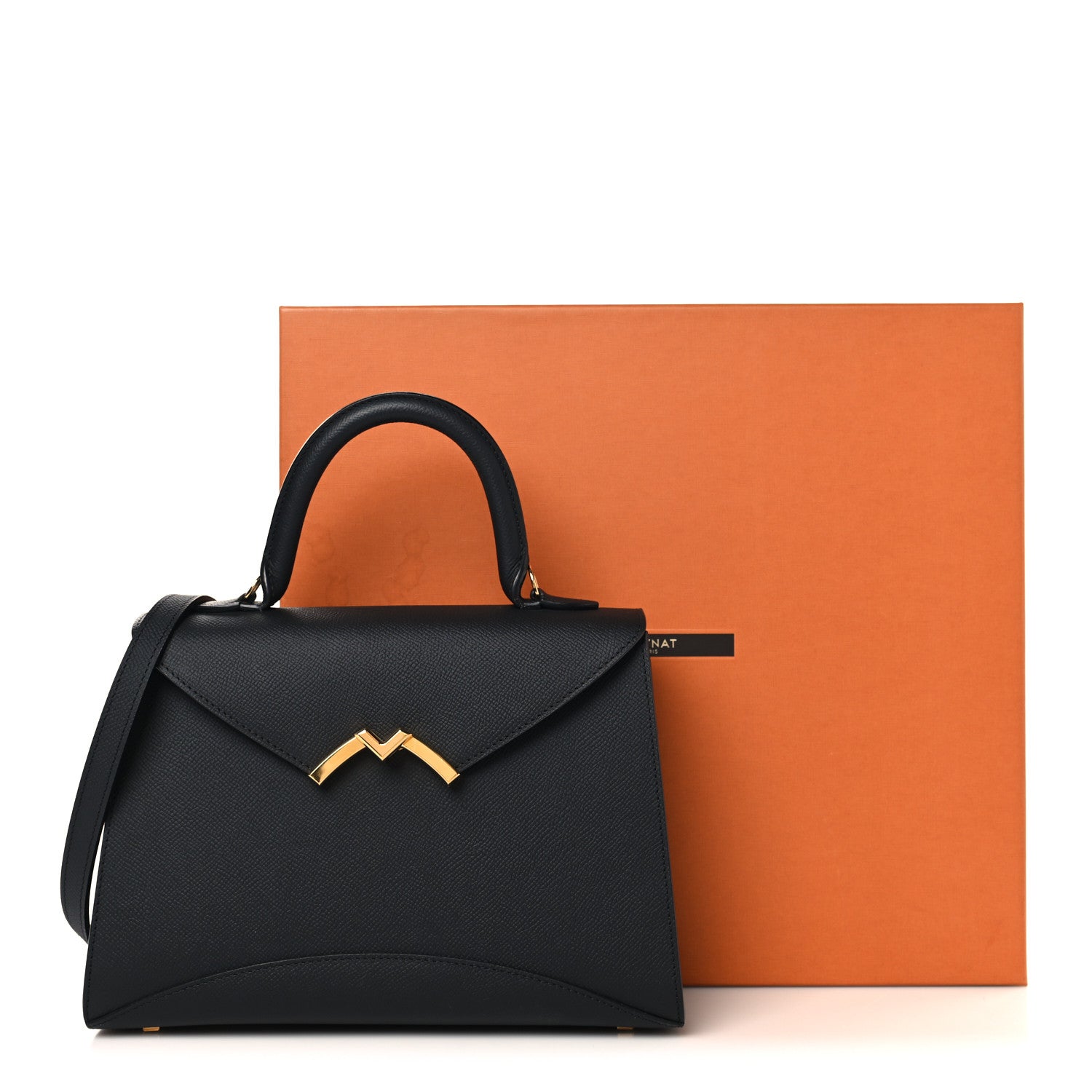 Moynat Carat Calfskin Gabrielle PM Black 10 of 10