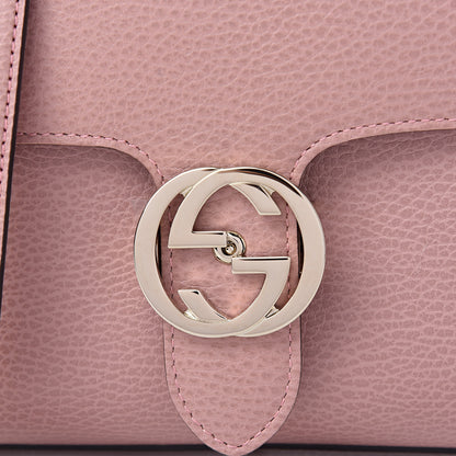 Gucci Dollar Calfskin Interlocking G Top Handle Shoulder Bag Soft Pink 8 of 10