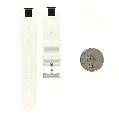 Louis Vuitton Rubber Monogram Tambour Watch Strap White 2 of 7