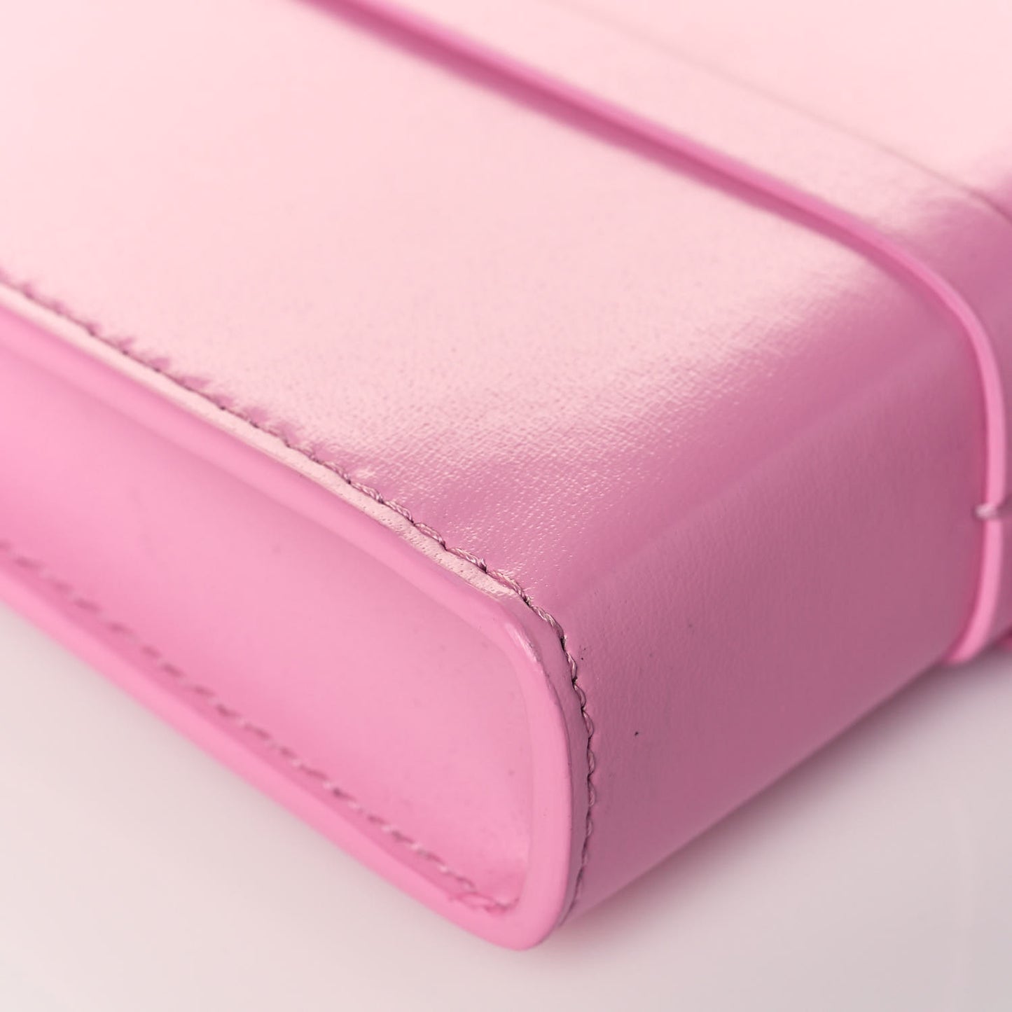 Calfskin Mini Cut Out Phone Crossbody Pouch Pink