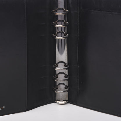 Chanel Nylon Travel Small Ring Agenda Planner Black 9 of 14