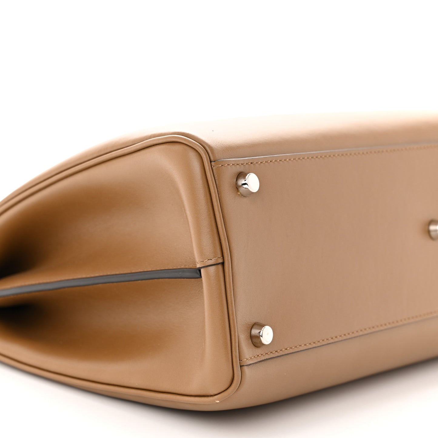 Smooth Calfskin Medium Zumi Top Handle Bag Friky Taupe