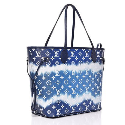 Louis Vuitton Monogram Escale Neverfull MM Blue 3 of 10