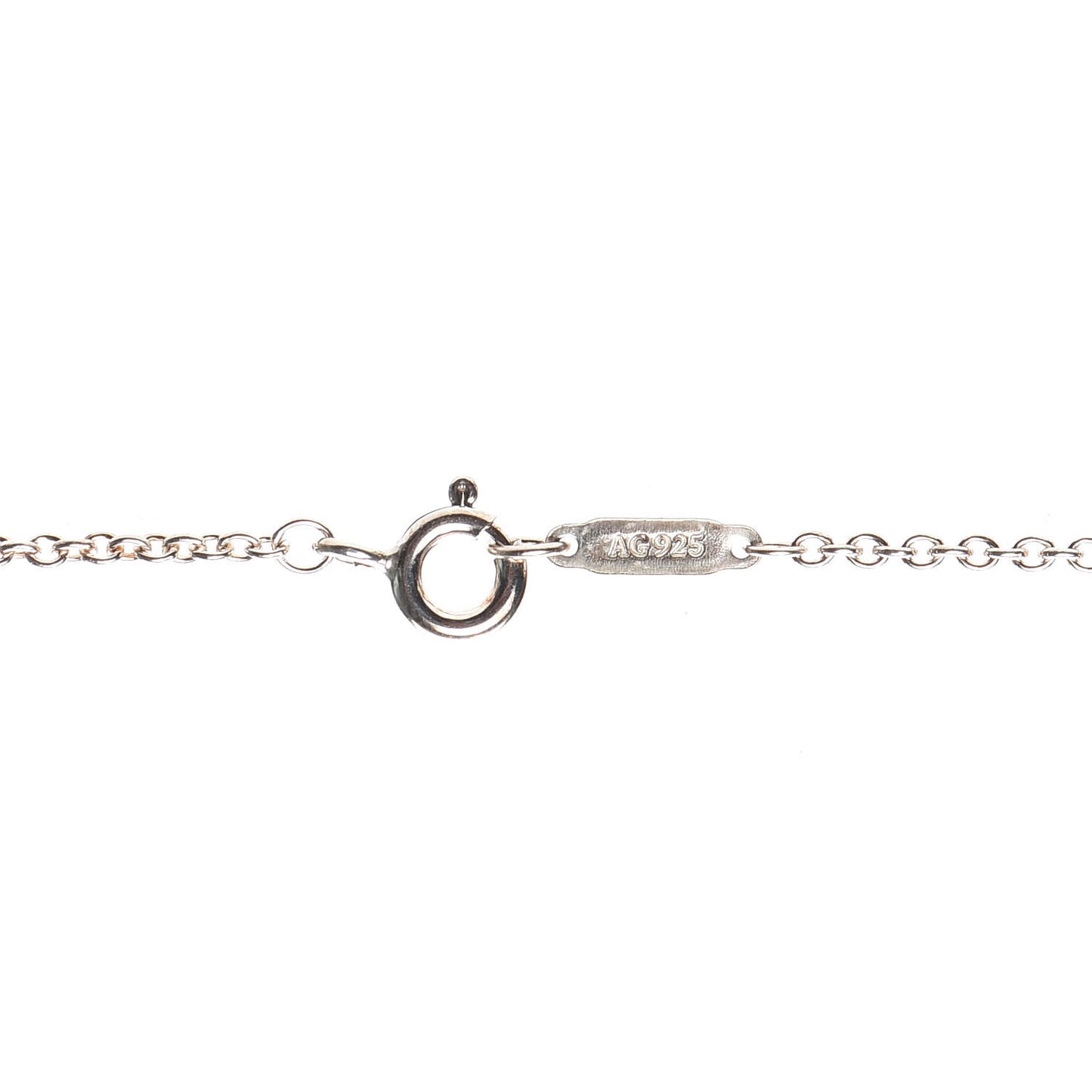 Sterling Silver Open Ring Pendant Necklace