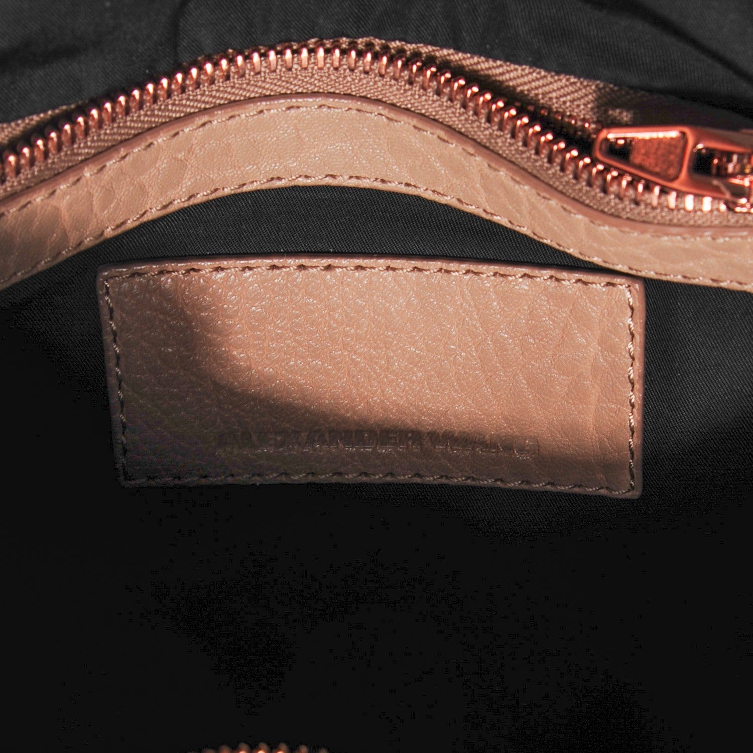 Alexander Wang Pebbled Lambskin Rockie Latte Rose Gold Hardware 13 of 15