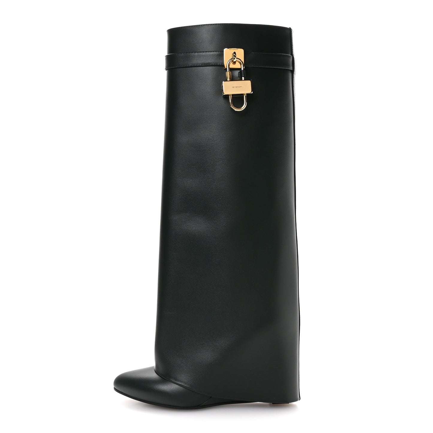 Calfskin Shark Lock Pant Boots 40 Green Forest