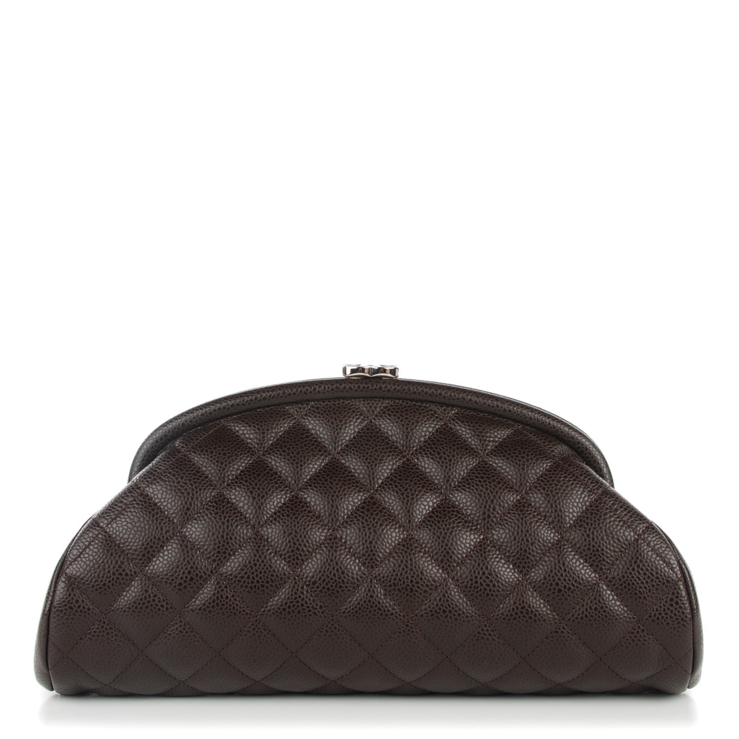 Chanel Caviar Quilted Timeless Clutch Dark Brown 1 of 7