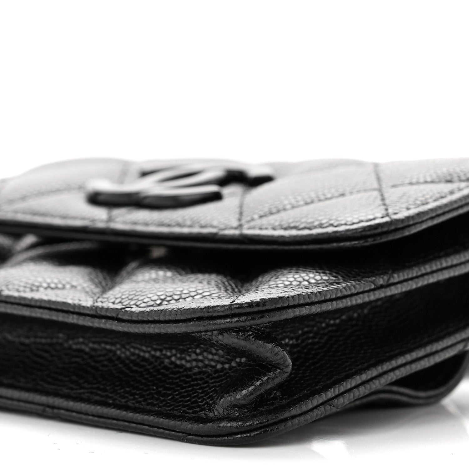 Chanel Caviar Quilted My Everything Belt Flap Card Holder Black 11 of 11