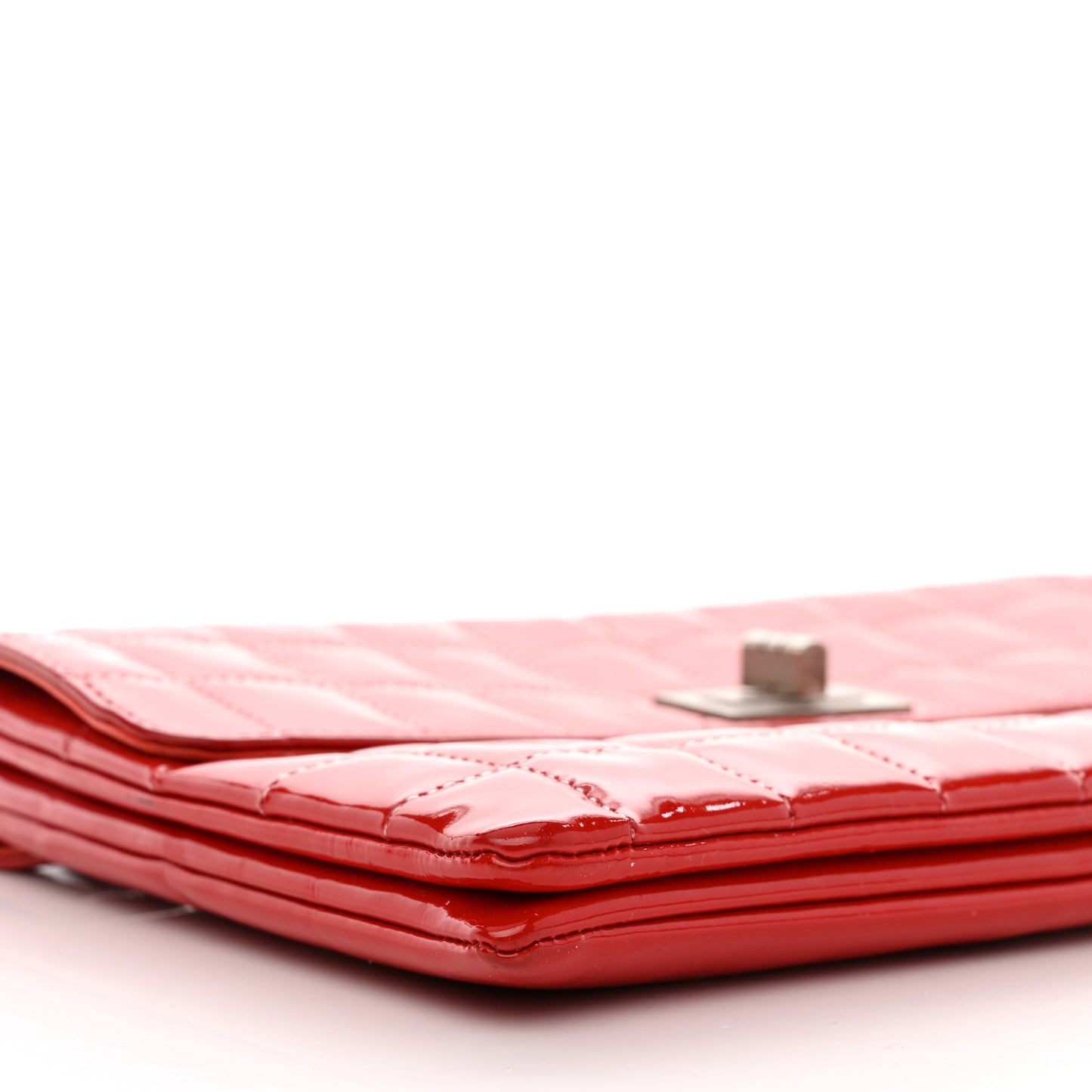 Patent Chocolate Bar Reissue Single Flap Red