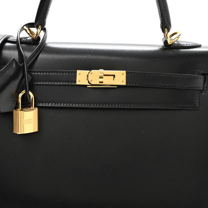 Hermes Box Kelly Sellier 25 Black Black 8 of 11