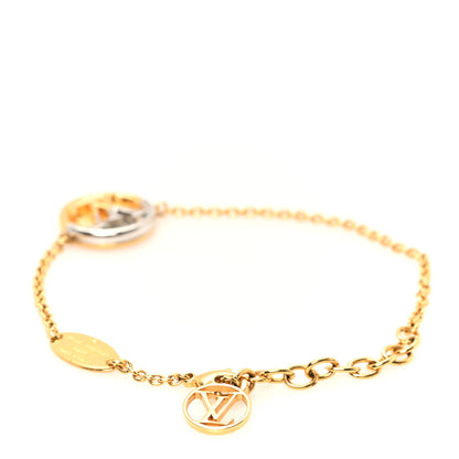 Louis Vuitton Metal L To V Bracelet Gold Silver 3 of 5