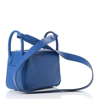 Hermes Swift Verso Mini Lindy 20 Bleu France Bleu Saphir 3 of 9