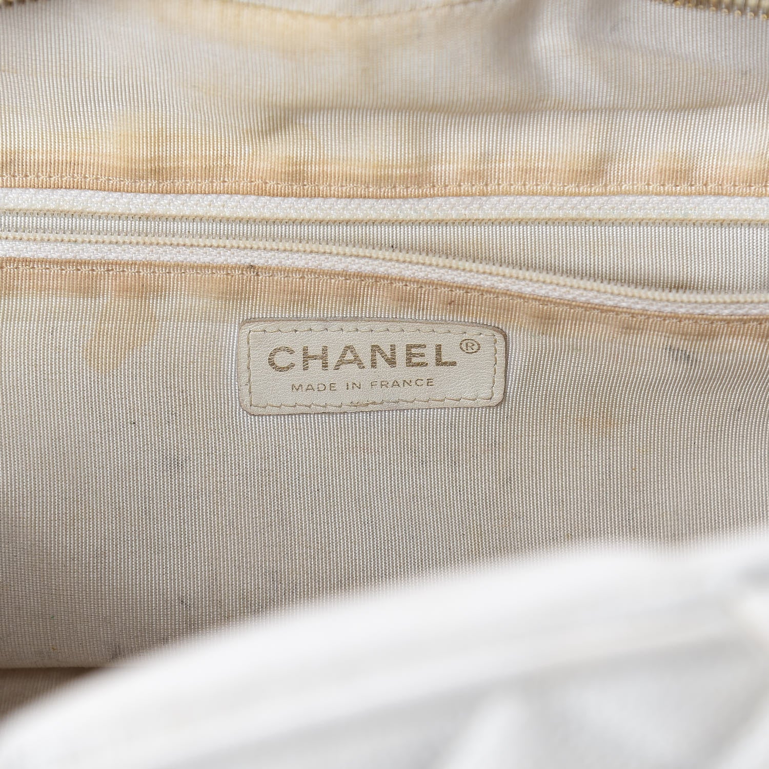 Chanel Caviar Quilted Large Bowler White 17 of 18