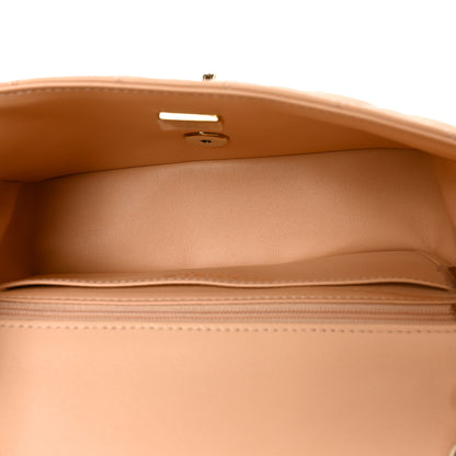 Chanel Lambskin Quilted Mini Rectangular Flap Beige 5 of 11