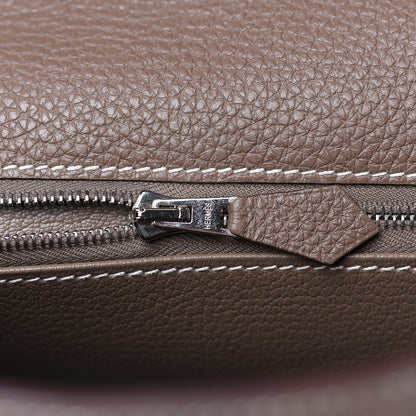 Hermes Togo Kelly Retourne 32 Etoupe 12 of 35