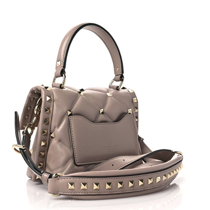 Valentino Garavani Nappa Mini Candystud Top Handle Bag Poudre 3 of 9