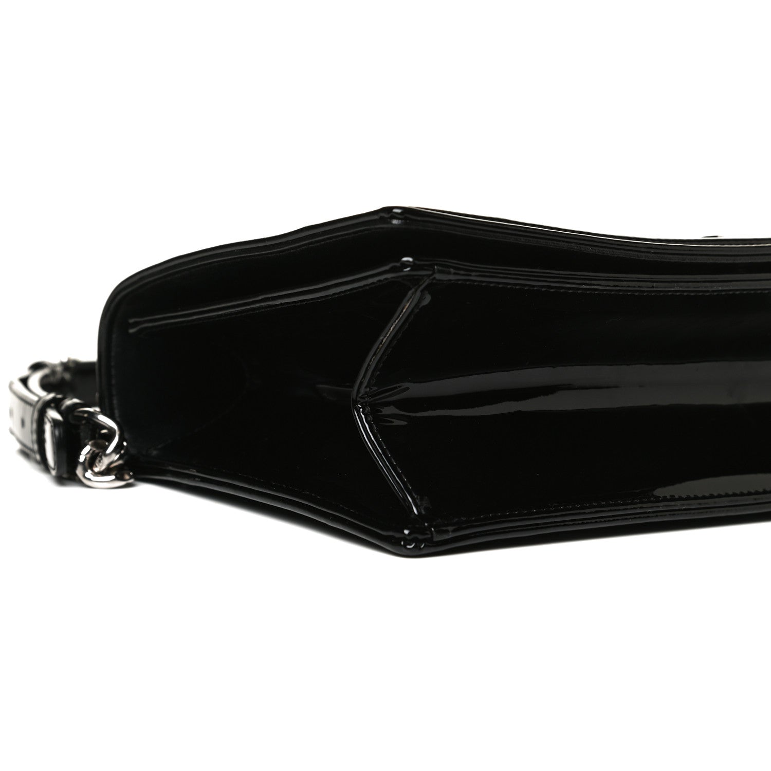 Christian Dior Patent Medium Diorama Flap Bag Black 9 of 13