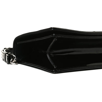 Christian Dior Patent Medium Diorama Flap Bag Black 9 of 13