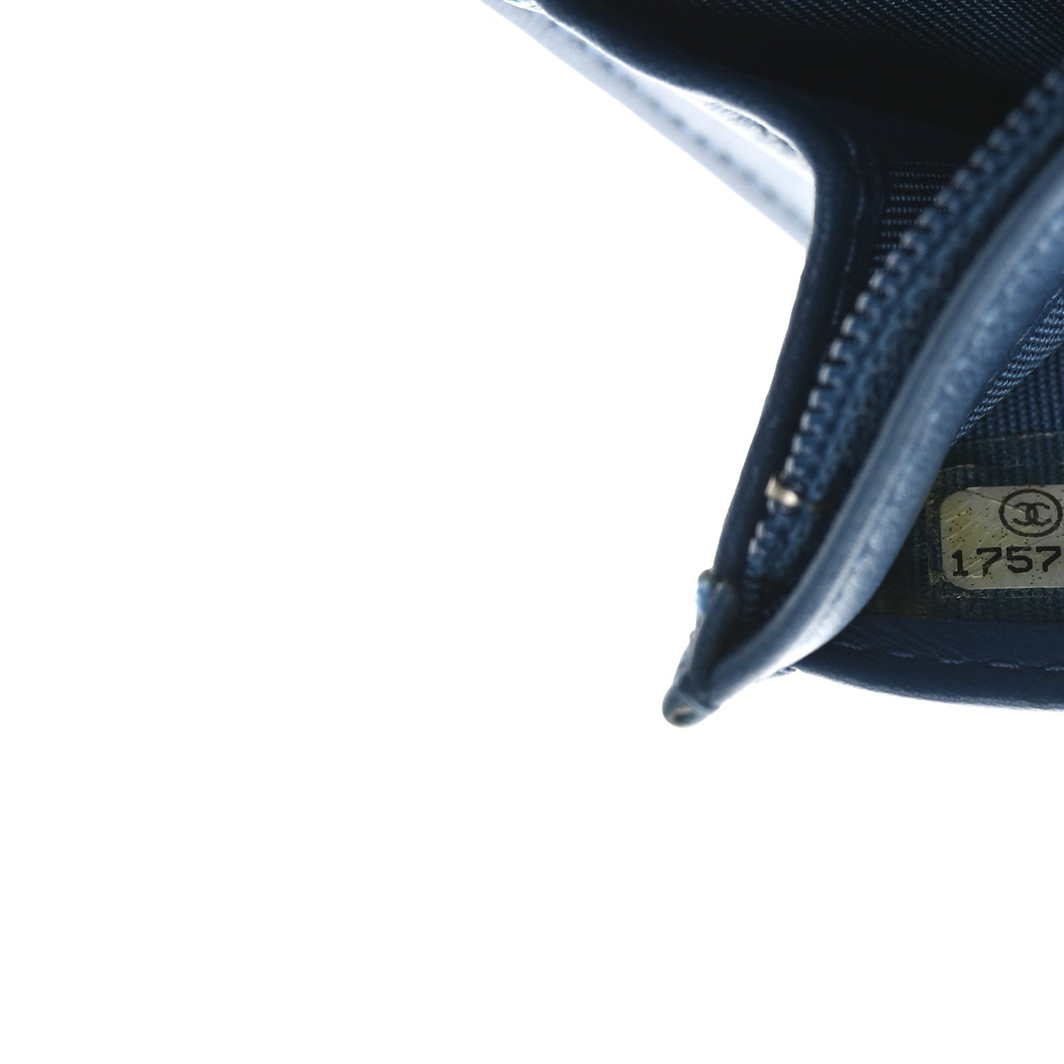 Chanel Patent CC Trousse Maquil Yen Wallet Blue 7 of 8