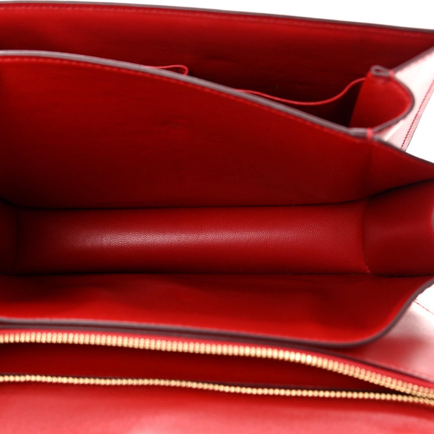 Celine Box Calfskin Medium Classic Box Flap Bag Red 5 of 13