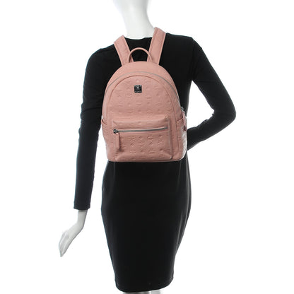 MCM Calfskin Ottomar Monogram Small Backpack Pink 2 of 10