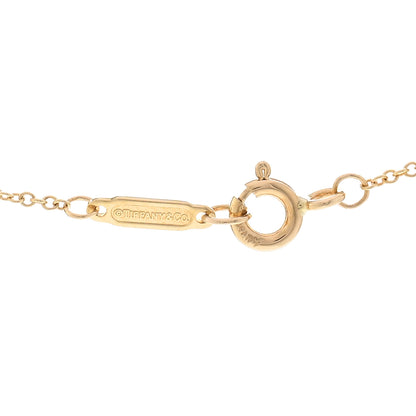 Tiffany 18K Yellow Gold Diamond Fleur de Lis Key Bar Pendant Necklace 4 of 4