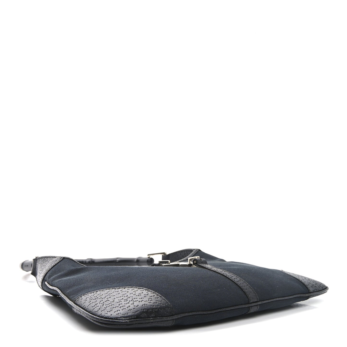 Canvas Bamboo Small Jackie O Hobo Black
