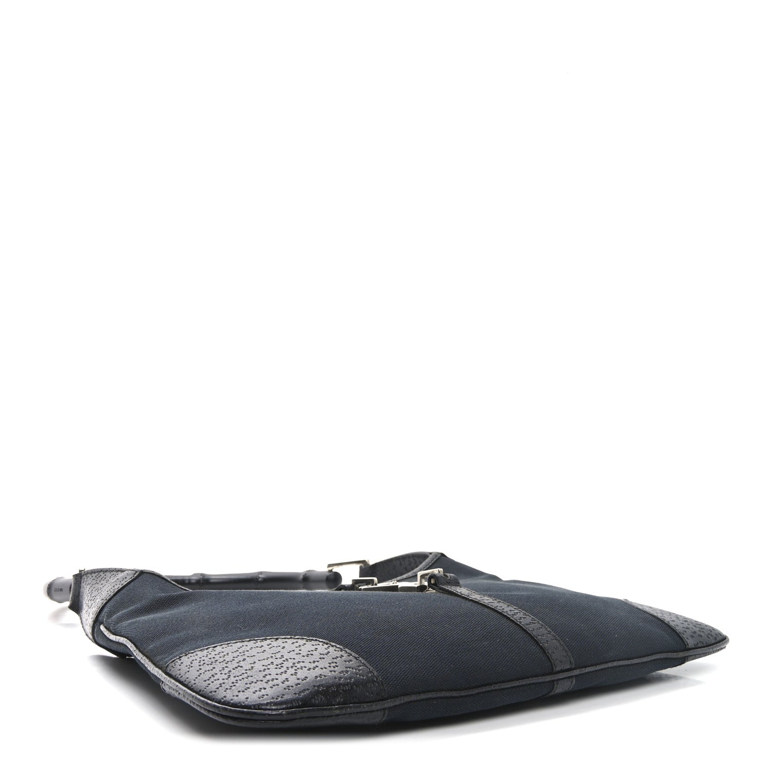 Gucci Canvas Bamboo Small Jackie O Hobo Black 4 of 10