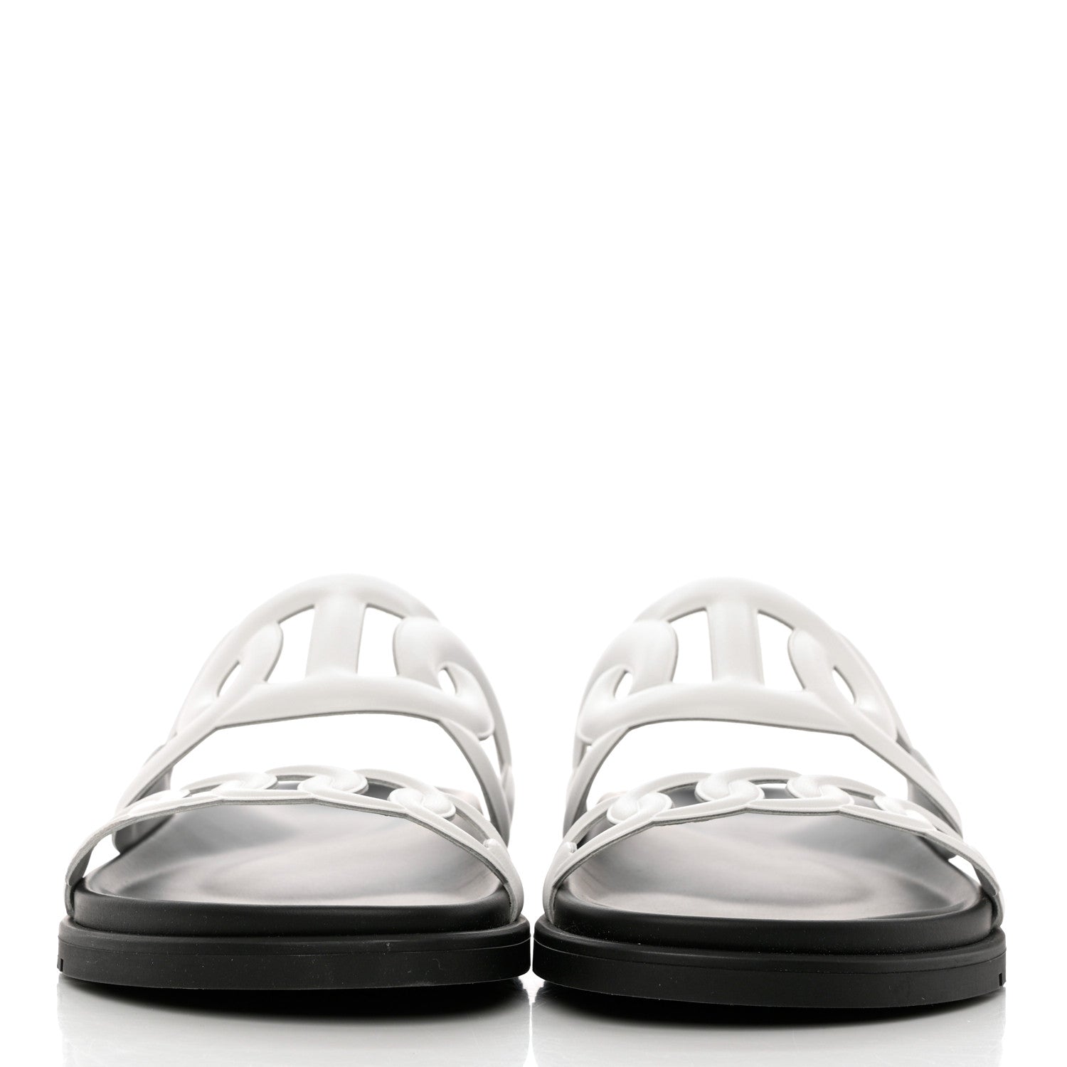 Hermes Nappa Womens Extra Sandals 37 White 2 of 9