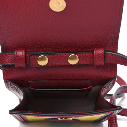 Gucci Canvas Marley Stripe Script Logo Mini Gucci 100 Crossbody Bag Red 4 of 4