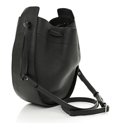 The Row Grained Calfskin Drawstring Pouch Grey 2 of 10