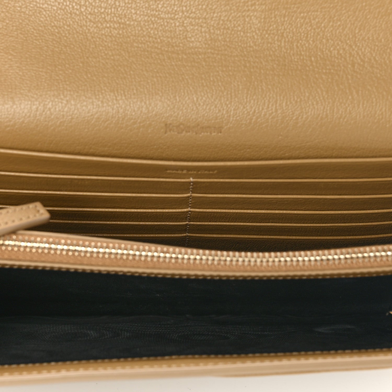 Saint Laurent Calfskin Monogram Belle de Jour Chain Clutch Beige 5 of 6