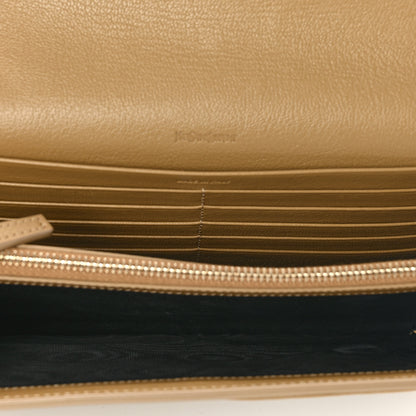 Saint Laurent Calfskin Monogram Belle de Jour Chain Clutch Beige 5 of 6