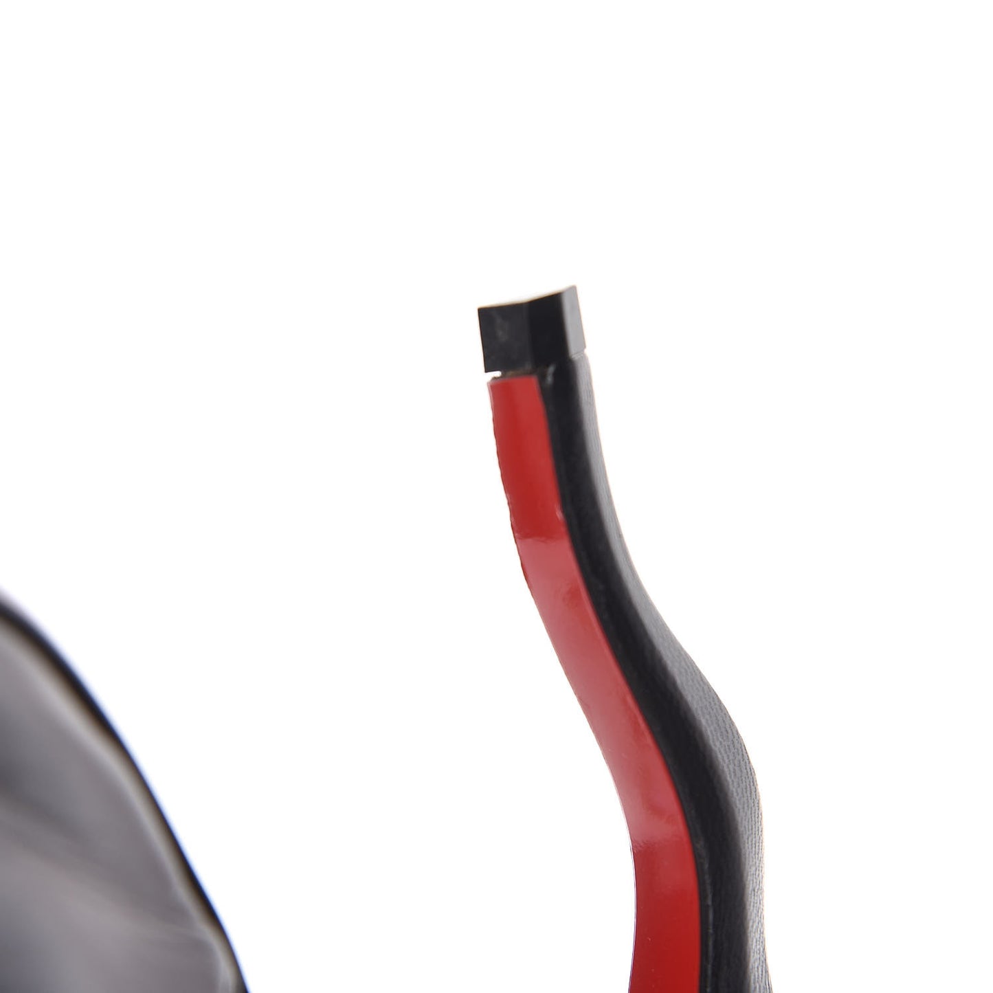 Kid PVC Deepik 120 Peep Toe Pumps 35.5 Black