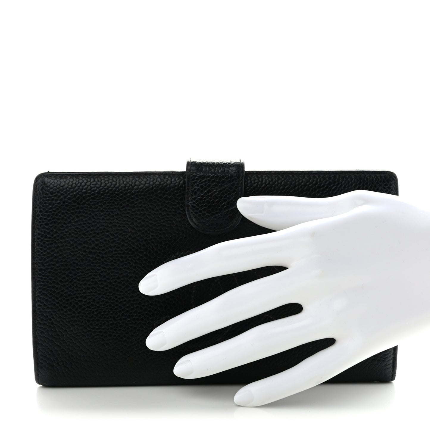 Caviar Timeless CC French Wallet Black