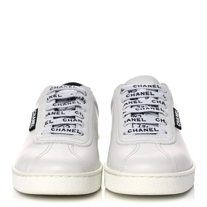 Chanel Calfskin CC Sneakers 35.5 White 2 of 11
