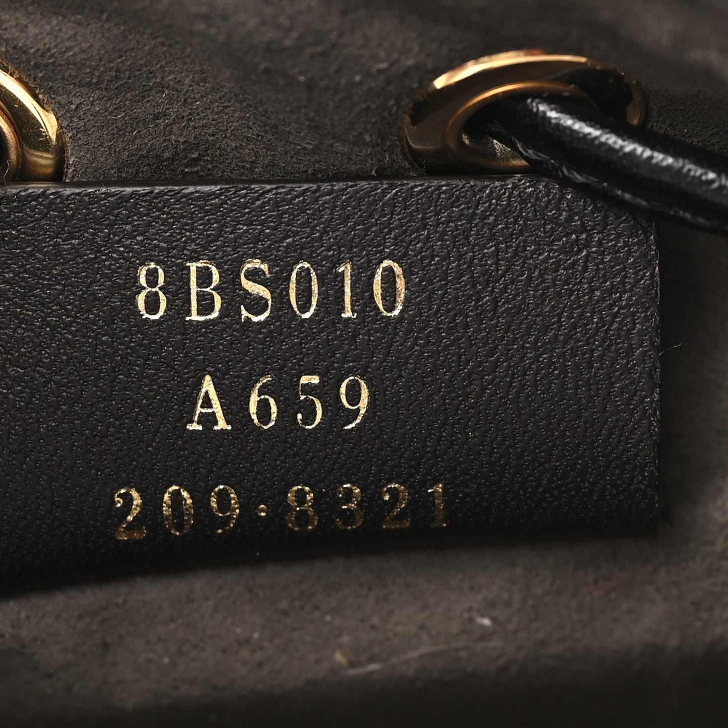 Vitello Liberty F is Fendi Bi-Color FF 1974 Embossed Mini Mon Tresor Bucket Bag Maya Black