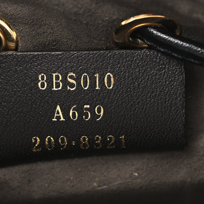Fendi Vitello Liberty F is Fendi Bi-Color FF 1974 Embossed Mini Mon Tresor Bucket Bag Maya Black 7 of 9