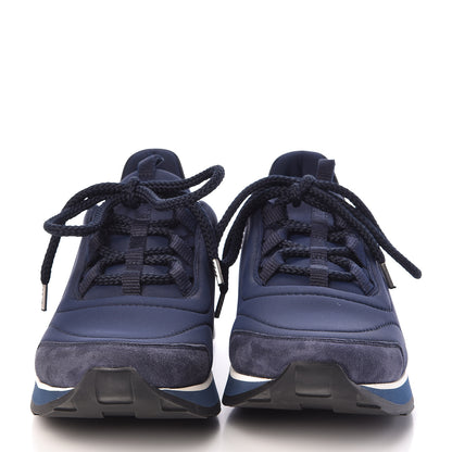 Hermes Technical Canvas Mens Miles Sneakers 40 Marine Black 2 of 10